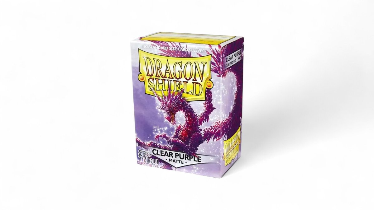 סליב דרגון שילד גודל סטנגרט | סגול שקוף מאט