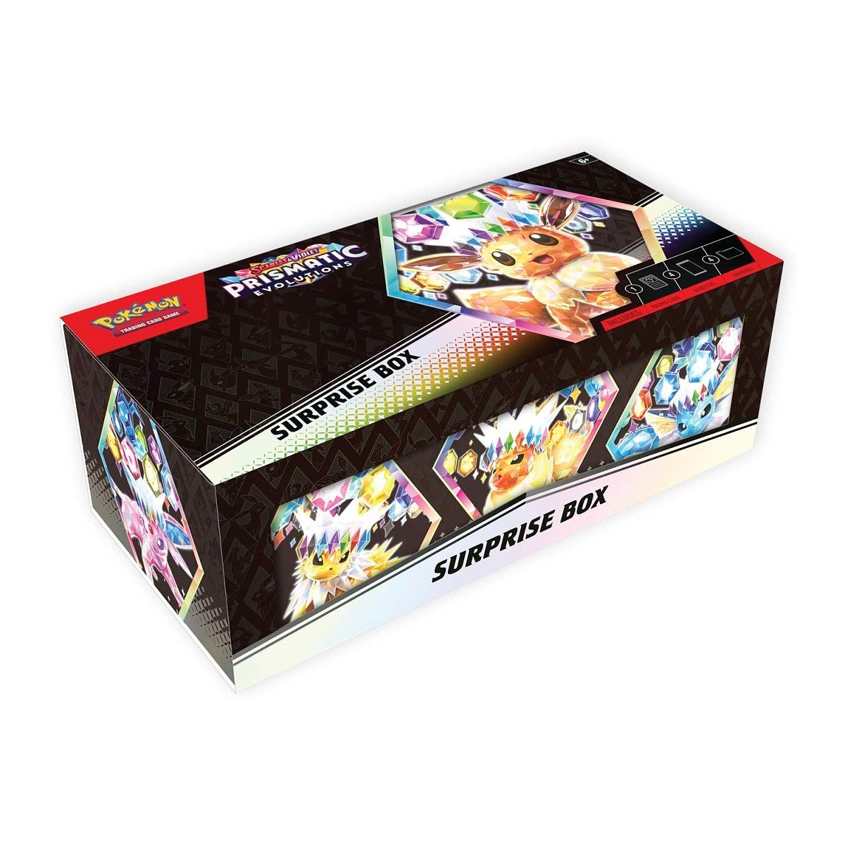 Pokémon Scarlet & Violet SV8.5 Prismatic EVOLUTIONS Surprise Box Collection -מארז קלפי פוקימון