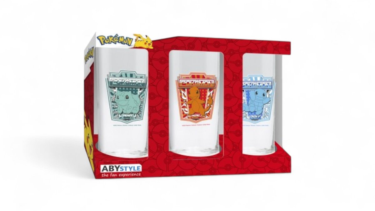 פוקימון | 3 כוסות מעוצבות